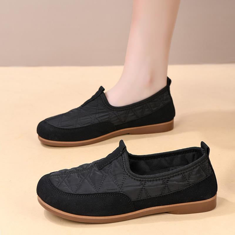 Retro Style Doudou Shoes Spring and Autumn New Fashion Casual Single Shoes Women's Soft Sole Not Tired Mother Shoes