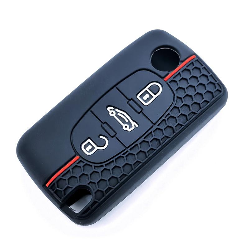 Nový silikonový kryt na klíč od auta Obal Klíčenka Držák pro Citroen C2 C3 C4 C5 C6 Xsara Berlingo Pro Peugeot 207 307 308 407 607 807