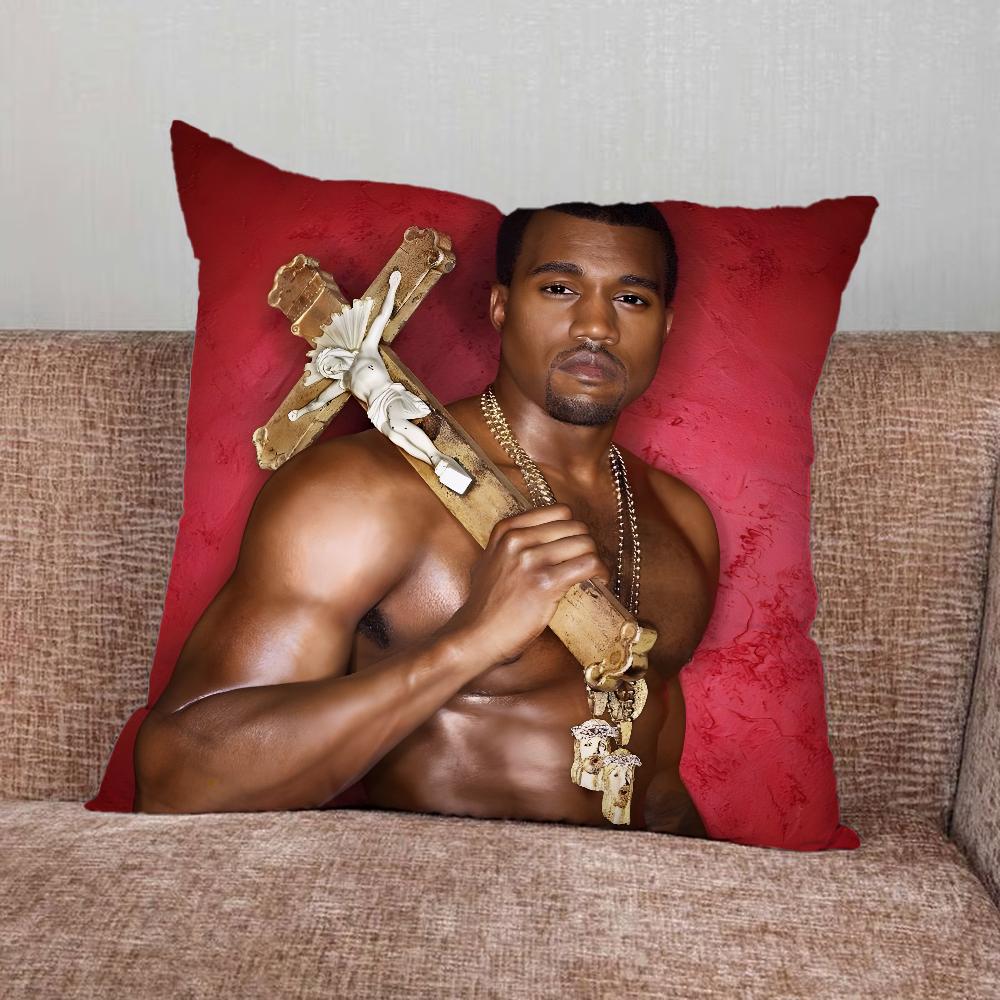 K-Kanye West YE Funny Pillow Case For Home Bedroom Car Office Decoration Living Room Sofa Cushion Cover Suitable