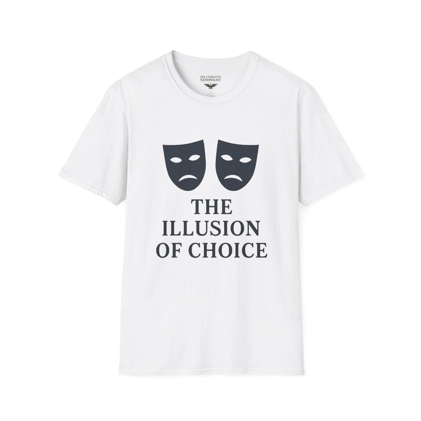 

The Illusion of Choice Tee, Two Faces Same Power, Voting Doesn’t Change Control 2XL