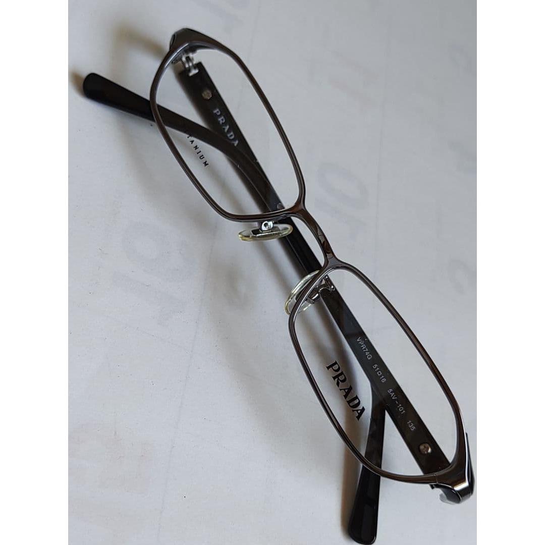 Used [PRADA] Full rim titanium frame new/unused item