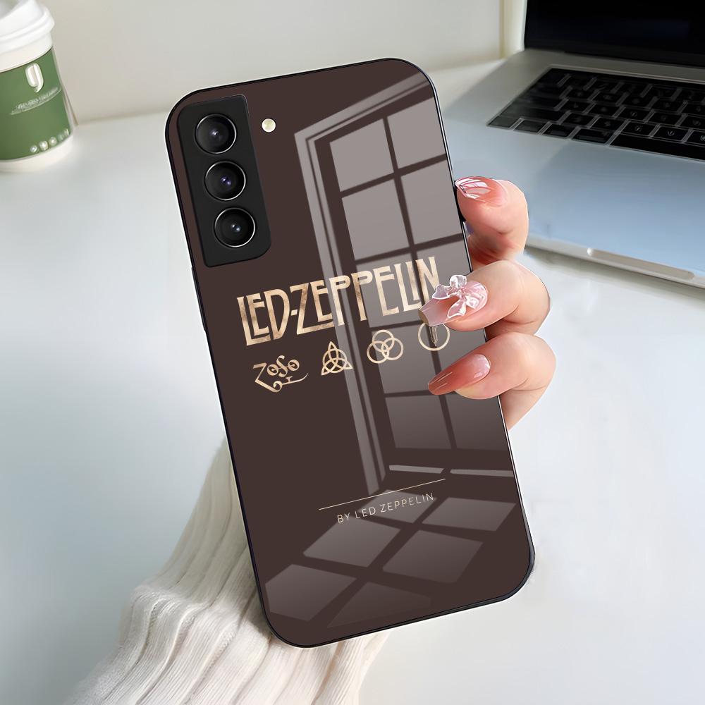 EPC Cool L-Led Band Z-Zeppelin Phone Case For Samsung A56 A36 A26 A16 A15 A25 A35 A55 A14 A34 A24 A54 Glass Case