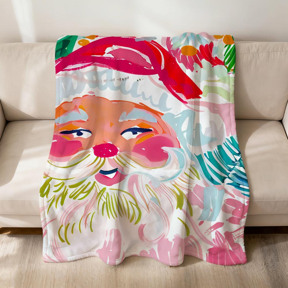 fashion art Preppy Tropical Christmas Flannel soft warm plush blanket sofa living room pet hogar bedroom gift home Car portable
