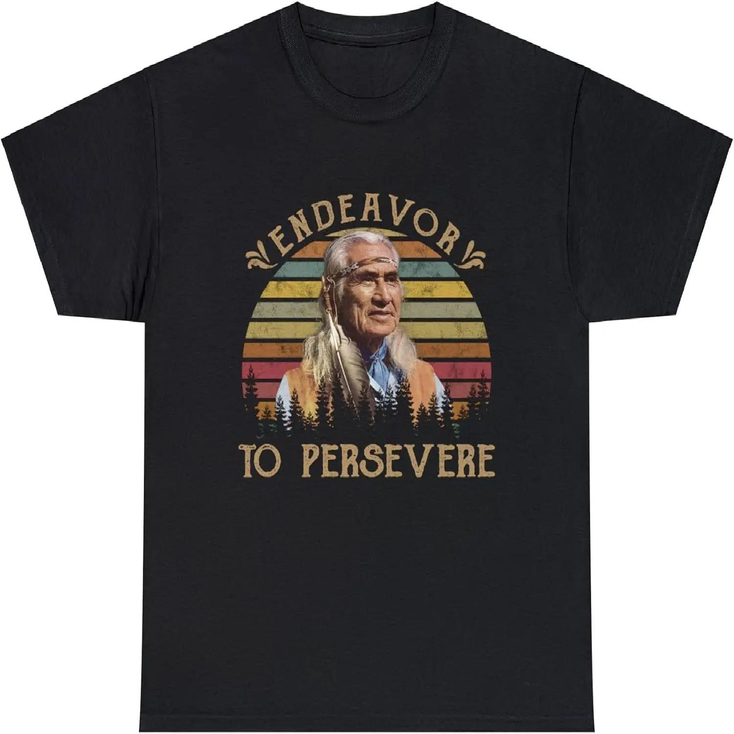 Endeavor to Persevere Outlaw Josey Wales Lone Watie Vintage T-Shirt, Funny T-Shirt, Classic Movie Shirt Black XXXXXL чёрный