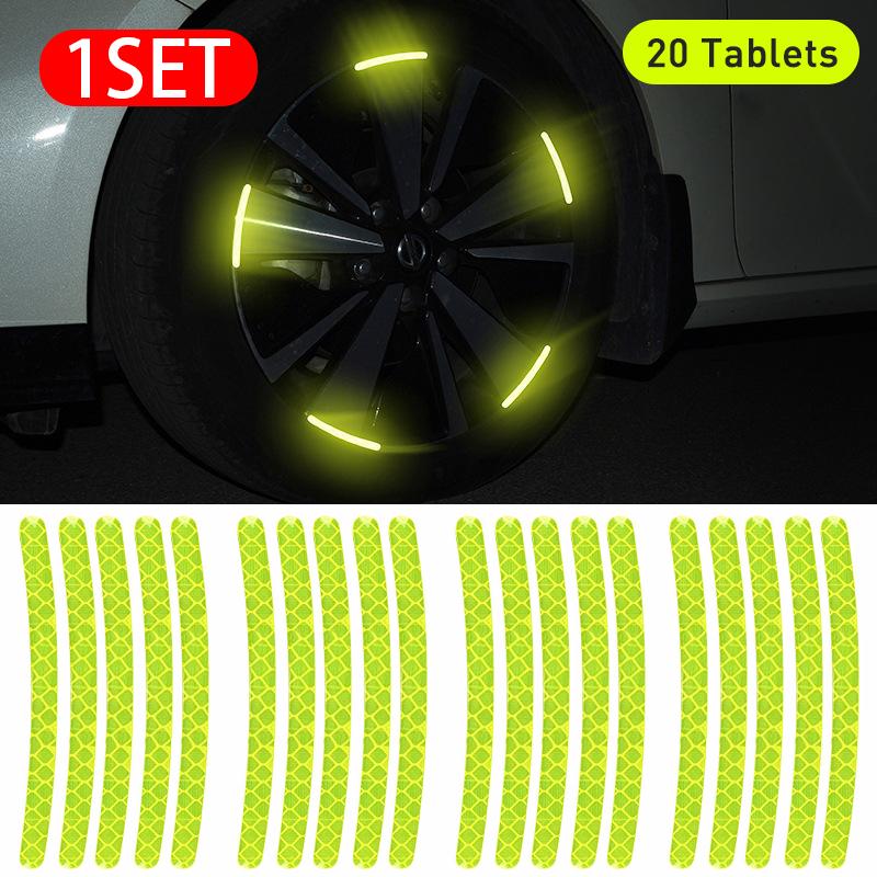 3D Reflective Waterproof Hub Stickers - Premium Tire