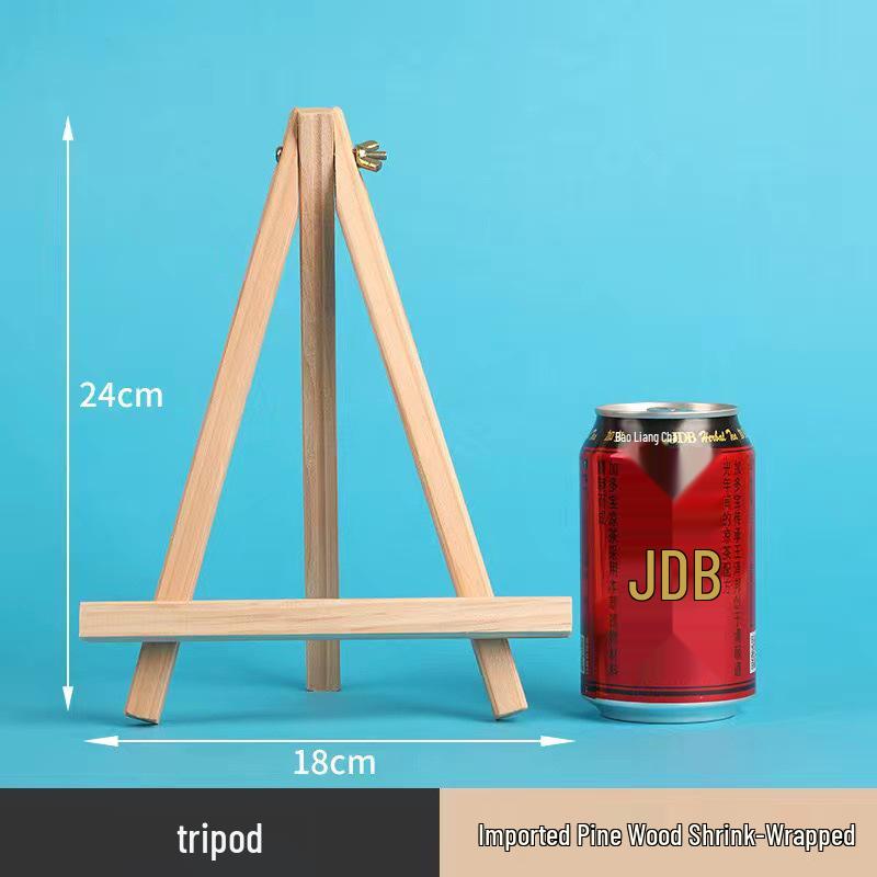 Children's Mini Folding Wooden Easel Tripod for Tabletop Art Display
