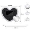 12V Heart-shaped Solar-powered Car Neon Lights LED Flexible Strip Energy Saving for Interior Roof Atmosphere