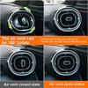 For Mercedes Benz C-Class W206 2022-25 GLC X254 2024-25 64 Color LED Air Conditioning Vent Nozzle Turbo Air Outlet Ambient Light