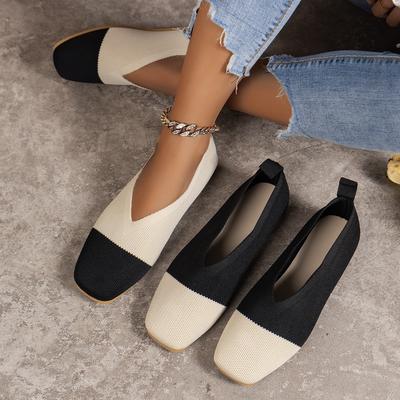 Internet Celebrity Large Size Flying Woven Shoes 2024 Spring and Autumn New Color Matching Women's Shoes Outer Size Personal Pedal Casual Single Shoes