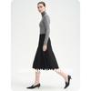Giovanni Valentino Pleated A-Line Midi Skirt