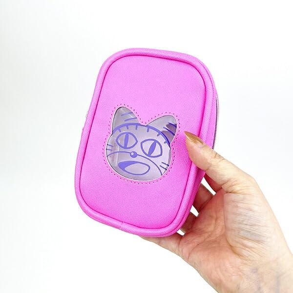 SK Japan Tabekko Animal Cat Clear Window Pouch 16692