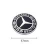 VLRCX1 2025 Car For Mercedes benz AMG 1Pcs Car Metal Flat Hood Emblem Front Badge Logo Sticker For Mercedes Benz W212 W213 W205 W177 W2