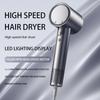 1500W 110000 RPM High Speed Hair Dryer 25m/s Strong Wind LED Display NTC Constant Temp 12+1 Gears Hot Cold Cycle Overheat Protection Home Salon
