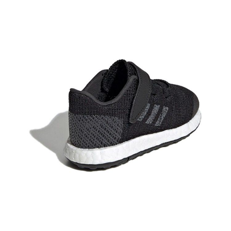 adidas Pureboost Go El I Slip Resistant Low Top Toddler Shoes Black White Infant And Toddler F34017