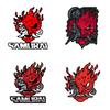 Samurai Band Red Eye Vinyl Car Stickers - Waterproof & UV Resistant Decals for Auto Body, Motorcycle Helmets & Laptop Bags