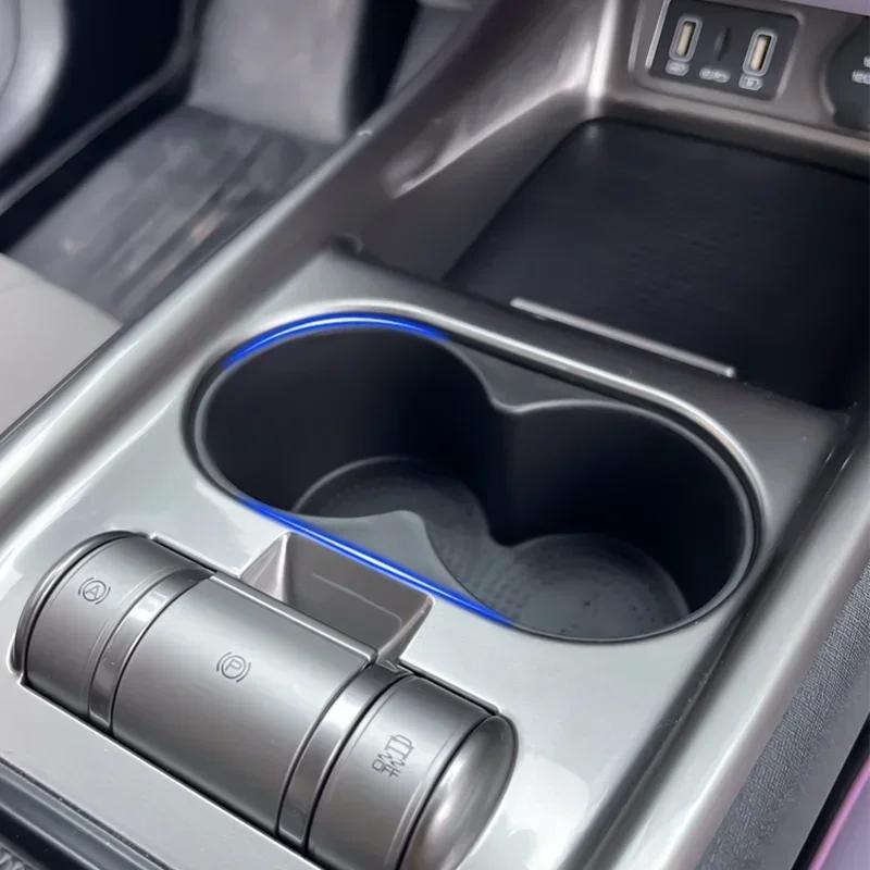 For Byd Dolphin - Center Console Cup Holder Insert Car Water Cup Phone Sunglasses Storage Box Tpe Non-Slip Organizer,