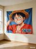 One Piece Anime Decor Tapestry Luffy Characters Themed Wall Hanging Decorative Wall Cloth For Living Room Bedroom Dorm Room Deco