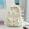 School bag new high value fresh sweet candy color backpack junior high school students lightweight travel backpack