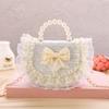 Fashionable and Cute Girl Princess Photo Decoration Lace Bow Crossbody Bag Children's Coin Purse Festival Gift