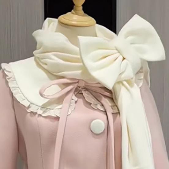 

Японский Каваи Лолита Кружевное Лоскутное Сладкое Платье Пальто Женщины Y2k Эстетика Контрастный Цвет Платья Однобортное Вечеринка Vestidos One Size белый