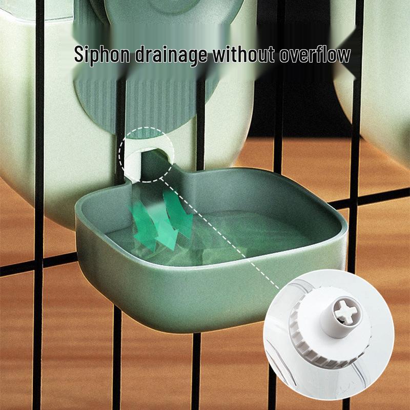 Automatische Tierwasserflasche mit Aufhängung & Katzennapf Set