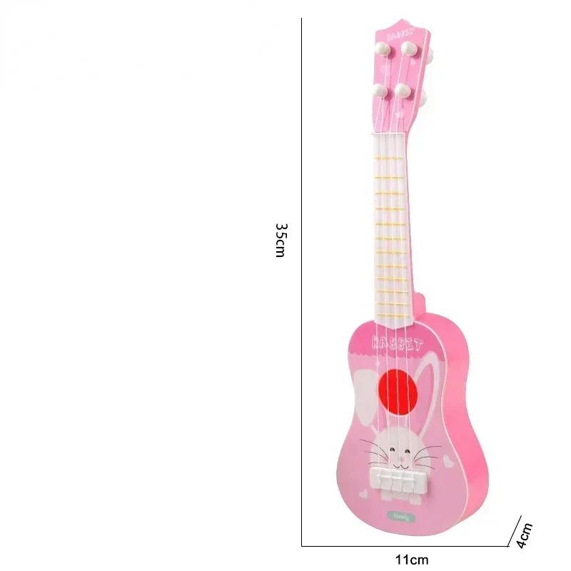 Dětská kytara Hudební nástroj Ukulele Hudební Montessori hračky pro děti Učení Vzdělávací hračky Vánoční dárek k narozeninám