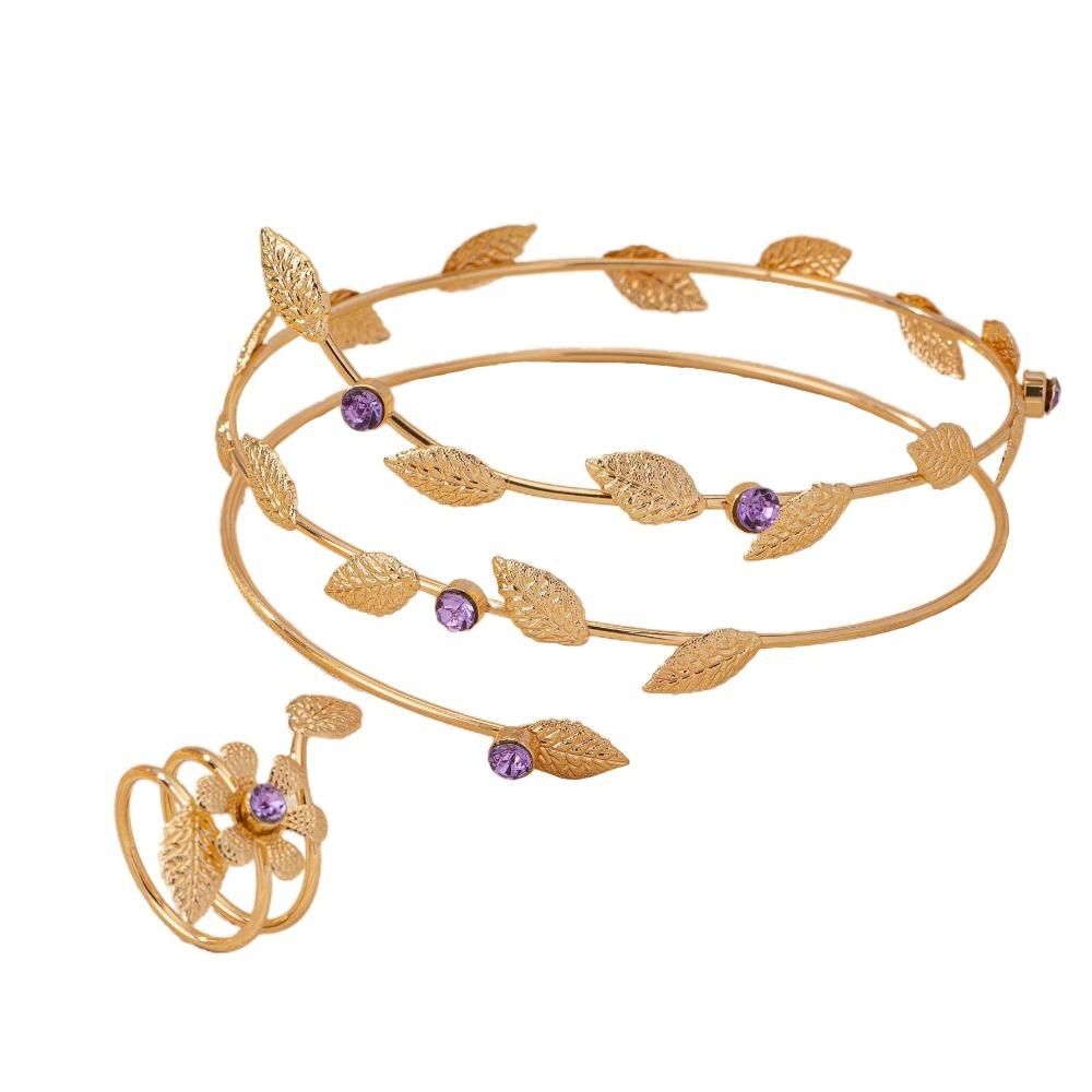 Metal Wide Open Bangle Multi Style Flower Bracelet Stylish Opening Arm Bracelet  Hand Jewelry