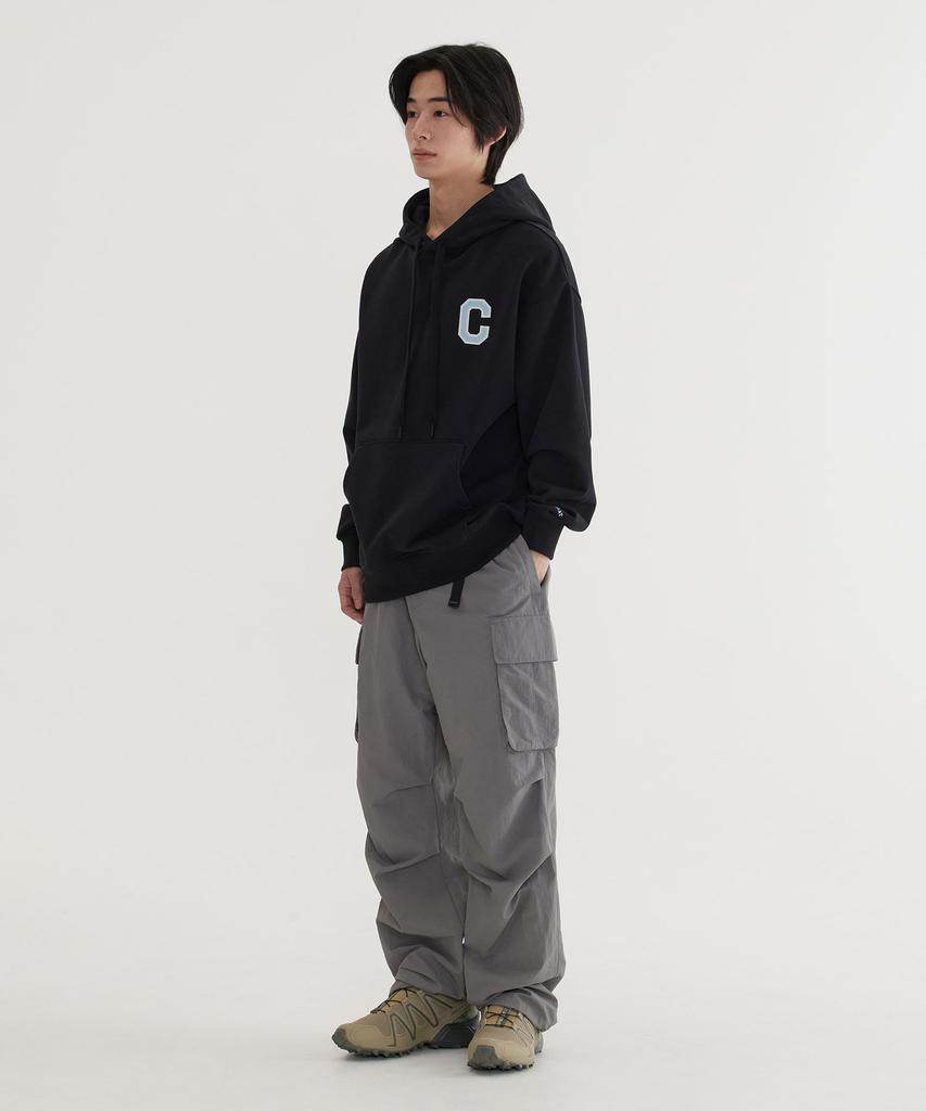 C Logo Hoodie Black
