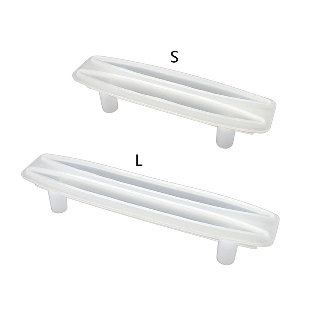 Tablettgriff Harzgussform DIY Untersetzer Tablettgriff Harzform für Servierbrett Schmucktablett Schrank Schrank