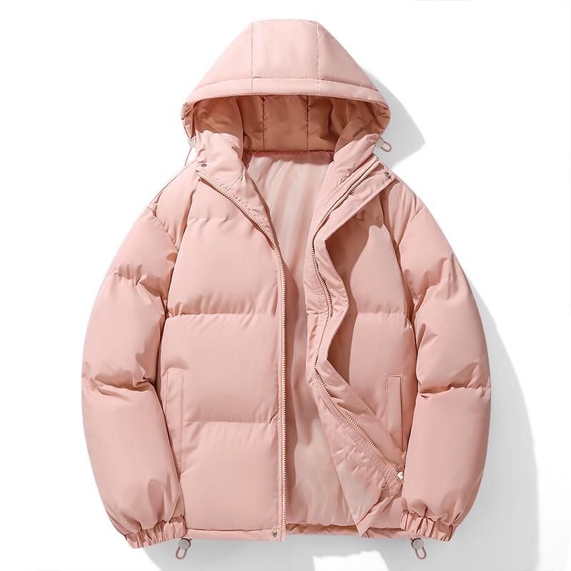 Men's Winter Hooded Puffer Coat - Hong Kong Style, Loose Fit, Plus Size Outerwear