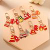 New Fire Gloves  Firefighting Shoes Keychain Fire Equipment Key Ring Pendants for Women Girls Handbag Decor DIY Jewelry Gift