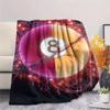 1Pc Luminousball Print Flannel Blanket, High Quality Comfortable for All Seasons, Home Decor, Warmth and Comfort, Perfect for Christmas Gifts
