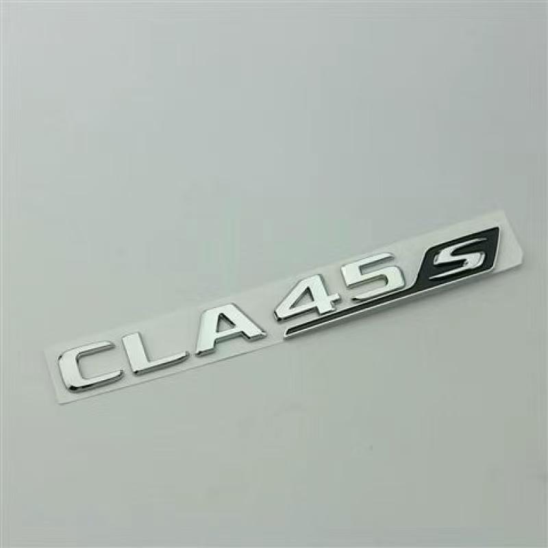 

For Mercedes Benz CLA 45 S AMG C117 C118 CLA45S TURBO Car Trunk Badge Emblem Logo Sticker Letters Auto Accessories