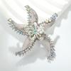 Baroque Luxury Starfish Design Brooch for Men and Women Jewelry Accessories Wedding Holiday Party Gift