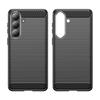 For Samsung Galaxy S26+ Case Protective Phone Cover Carbon Fiber Texture Brushed