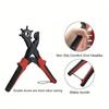 Belt Hole Puncher for Leather Heavy Duty Non-Slip Handle Rotating 6 Heads Belt Hole Puncher for Leather