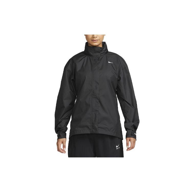 

Nike Fast Repel Solid Logo Stand Collar Long Sleeve Jacket Women Jacket Black FB7451-010 XL