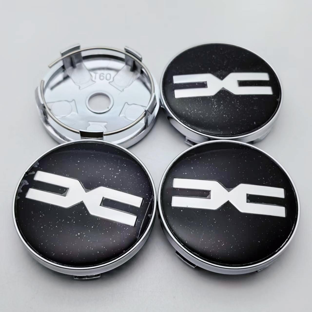 

4pcs 3D 60mm Car Wheel Center Caps Whit Emblem LOGO Sticker Rim Hub Cover Car Styling Auto Accessories for DACIA Spring Duster Black Silver Dacia