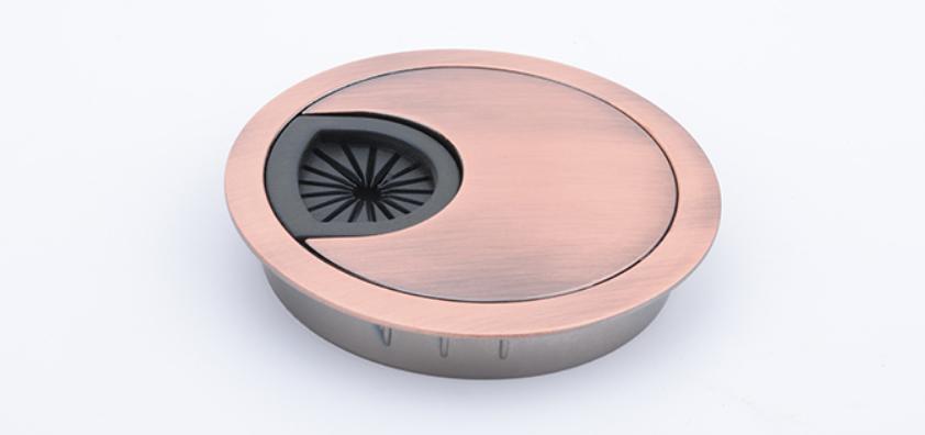 Zinc Alloy Round Table Wire Hole Covers Outlet Port Computer PC Desk Cable Grommet Line Holder 50mm/53mm/60mm/80mm