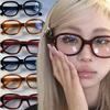 Vintage Fashion Computer Glasses Frame Women Men Anti Blue Light Red Korean Square Eyewear Glasses Optical Spectacle Eyeglass