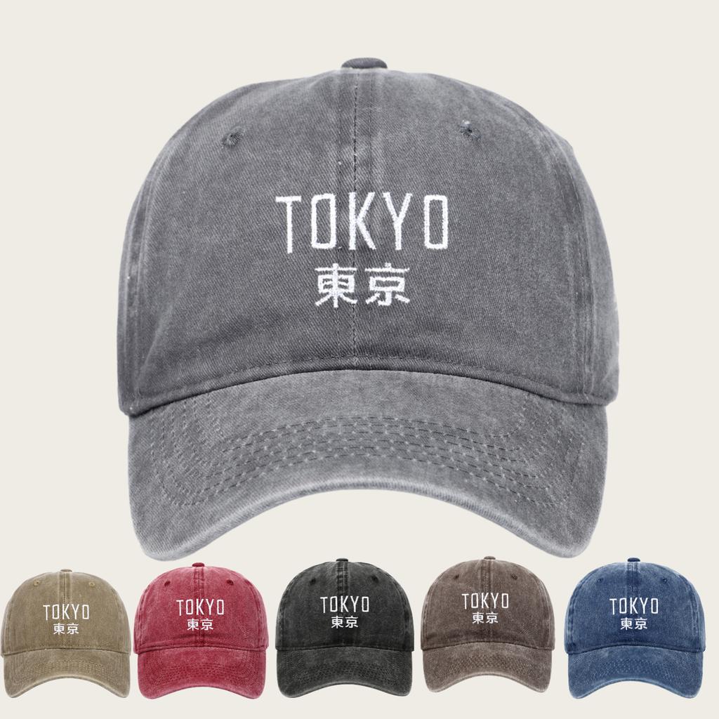 1pc Tokyo Japan Casual Baseball Cap Running Hippie Hip Hop Hat Summer Sun Protection Couple Unisex-Teens Streetwear Snapback Cap