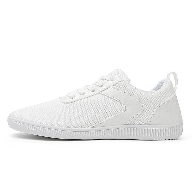 

Новая пара удобной фитнес-обуви с широким носком, обувь для босиком, мужская дышащая обувь с мягкой подошвой из летучего трикотажа, женская спортивная обувь на плоской подошве 41