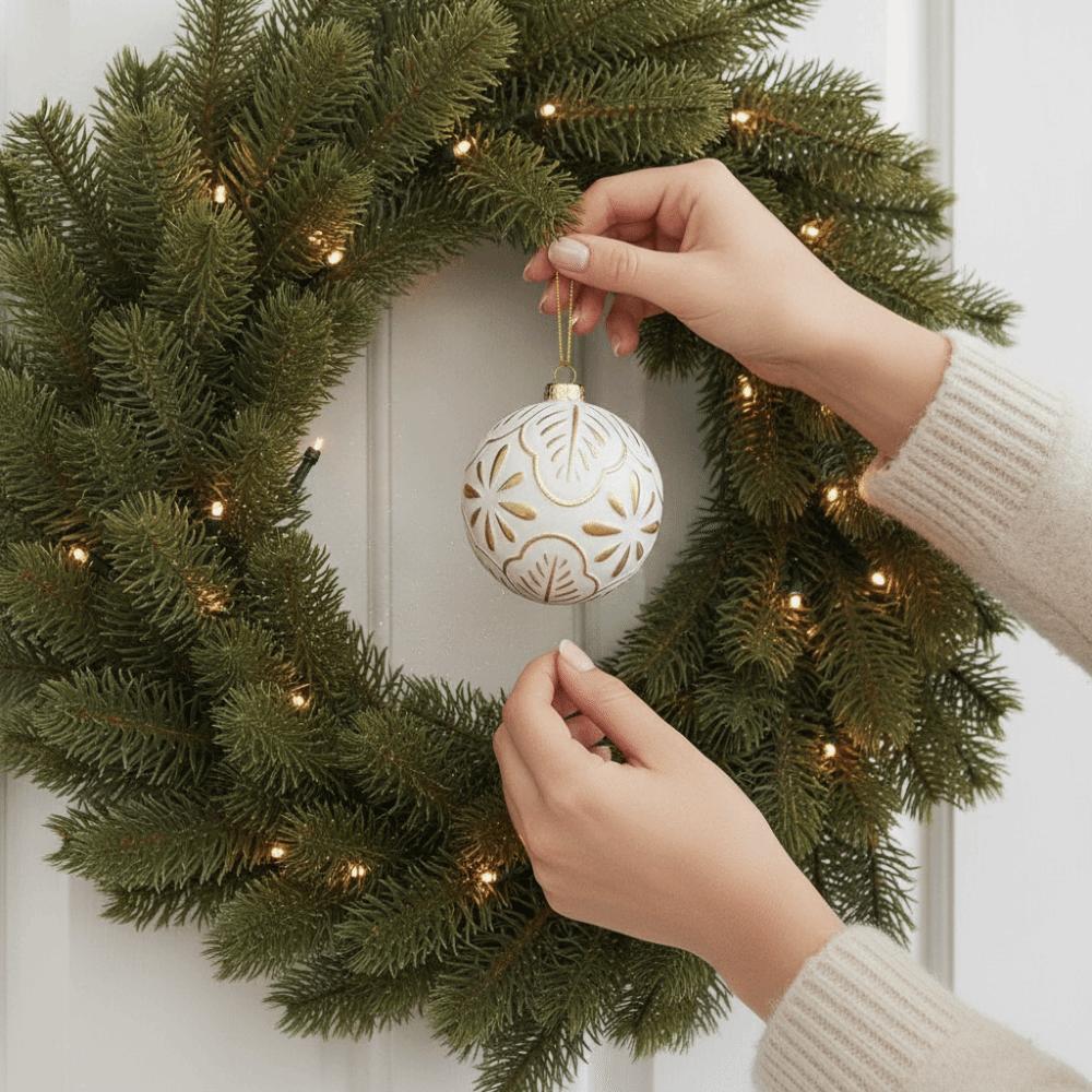 Delicate Vintage Christmas Baubles Exquisite Xmas Tree Trinkets Xmas Balls Ornaments Store