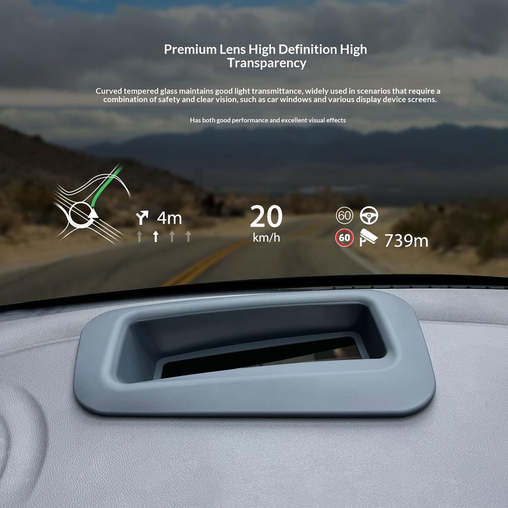 For Geely Galaxy E5/EX5 Car HUD Protective Cover Dashboard Dust Proof Cap Interior Modification Accessory Anti Glare