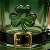 Mug Top Hat Shape Green Coffee Cup with Embossed Clover St Patrick Day Party Holiday Decoration Cold Heat-Resistant Drinkware