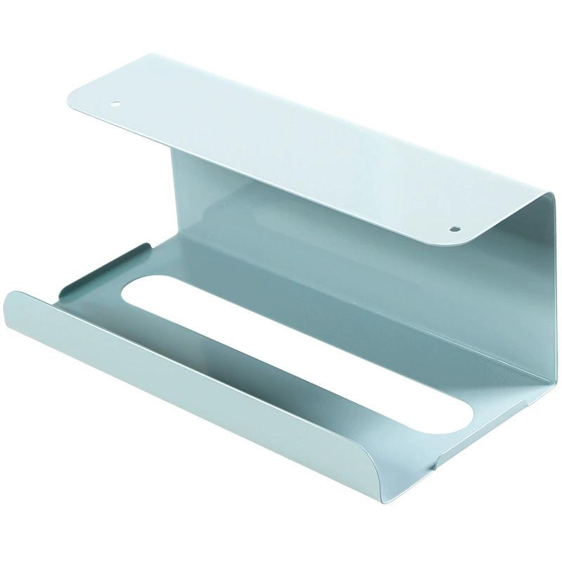 Iron Material Tissue Box Holder Strong Load-bearing Drill-Free Installation Under Cabinet Holder Paper Towel Holder Kitchen