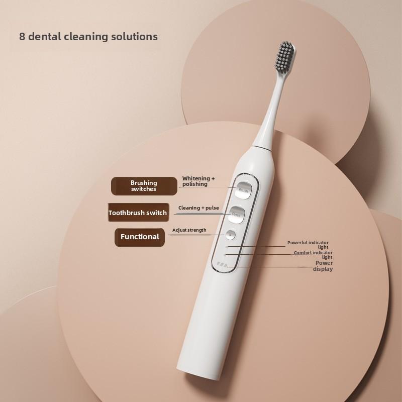 New Electric Toothbrush Flusher Initializing Integrated Two-in-one Tooth Scrubber Adult Smart Home Tooth Scrubber