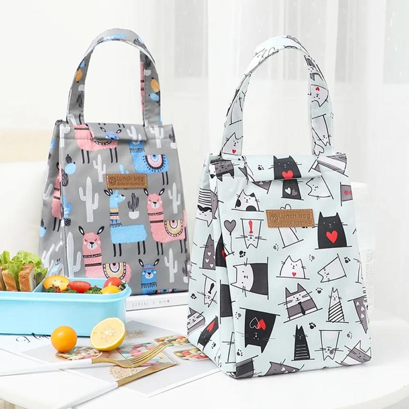 Oxford Cloth Insulated Lunch Bag Camping Food Drink Cooler Bag Picnic Travel Bag Waterproof Food Storage Box For Adult Kids