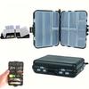 FTK Multi-Section Storage Box, Double-Sided Tackle Box - Convenient Bait, Hook and Bait Organizer
