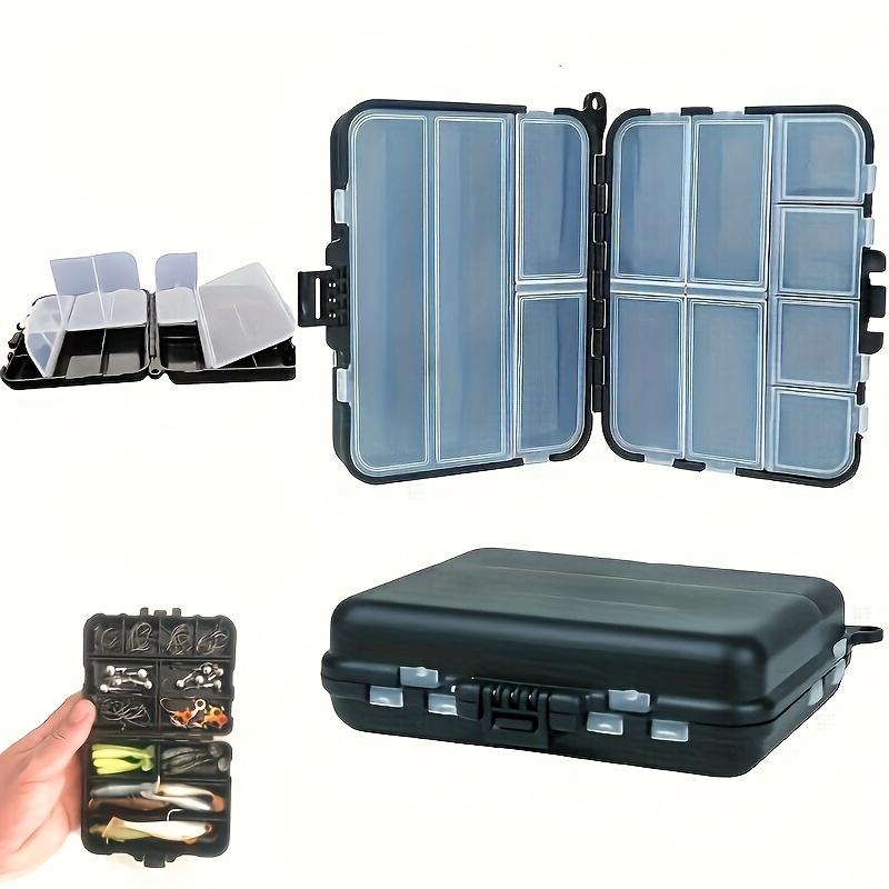 FTK Multi-Section Storage Box, Double-Sided Tackle Box - Convenient Bait, Hook and Bait Organizer